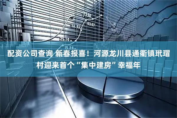 配资公司查询 新春报喜！河源龙川县通衢镇玳瑁村迎来首个“集中建房”幸福年