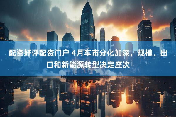 配资好评配资门户 4月车市分化加深，规模、出口和新能源转型决定座次